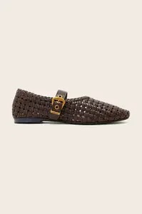 AllSaints baleríny kožené Sabine Woven Flat