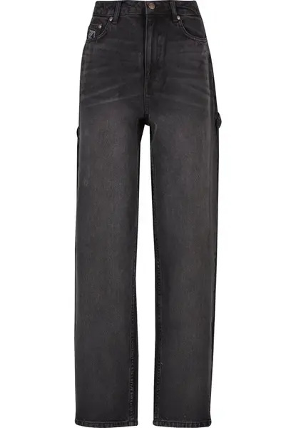 Karl Kani Džínsy  čierny denim