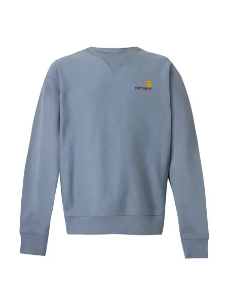 Carhartt WIP Mikina 'American Script'  modrosivá