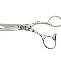 Kadeřnické nůžky Olivia Garden SilkCut Shear 5,5" - stříbrné (5.50) + dárek zdarma