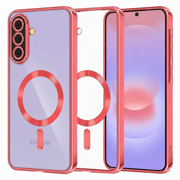 Techsuit Luxury Crystal MagSafe, Samsung Galaxy A37 5G, červený