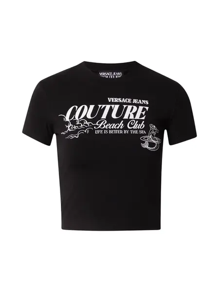 Versace Jeans Couture Tričko  čierna / biela