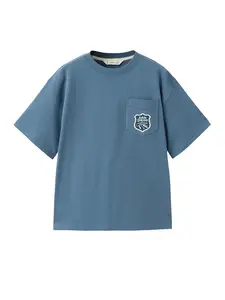 MANGO KIDS Tričko 'A2CAR'  kráľovská modrá / biela
