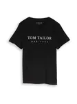 TOM TAILOR Tričko  čierna / biela