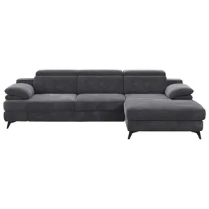 Livetastic ROHOVÁ SEDAČKA, textil, tmavě šedá