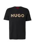 HUGO Tričko 'Dulivio'  béžová / čierna