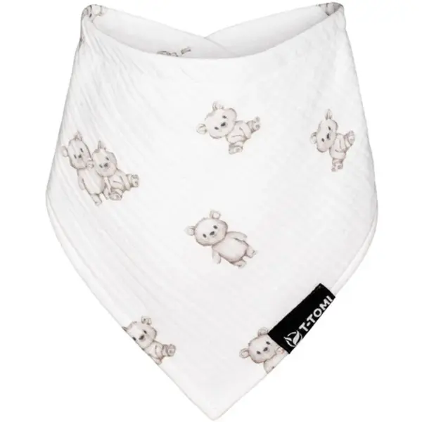 T-TOMI Muslin Bib Teddy bryndák 30 x 45 cm 1 ks
