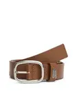 Tommy Jeans Opasky 'Metal Logo Oval Buckle'  karamelová