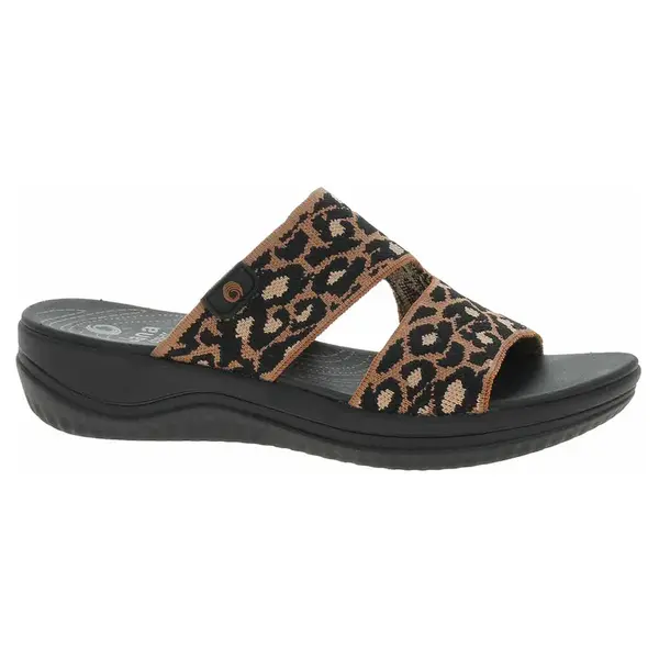 Dámské pantofle Jana 8-27270-43 leopard 39