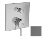 Hansgrohe Finoris - Batéria pod omietku, na 2 spotrebiče, kefovaný čierny chróm 76416340