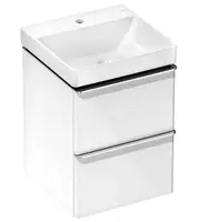 Hansgrohe Xelu Q - Skrinka s umývadlom, 63x48x50 cm, 2 zásuvky, lesklá biela/chróm 54368000