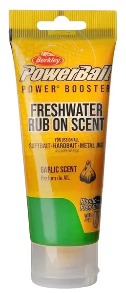 Berkley powerbait gel 80 ml - garlic green silver flake - cesnak