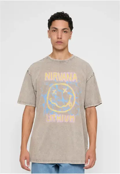 Men's T-shirt Lithium Oversize gray-beige