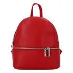 Moderní dámský kožený batoh Dreams, červený