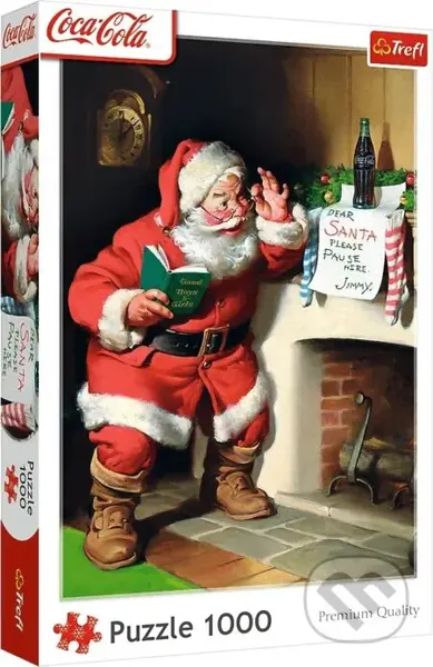Coca-Cola: Santa pri krbe - puzzle z kategorie 500 - 1000 dílků