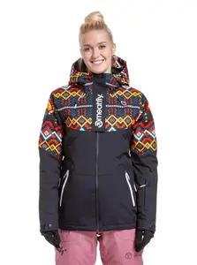 Meatfly dámská SNB & SKI bunda Kirsten Black Jones | Černá | Velikost XS