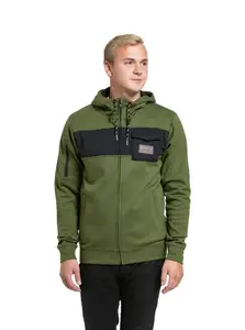 Meatfly pánská technická mikina Josh Olive | Zelená | Velikost M