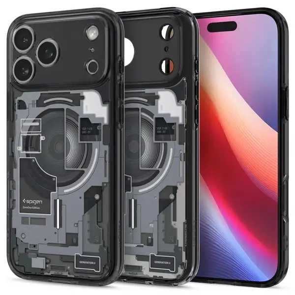 Spigen Ultra Hybrid Mag s MagSafe, iPhone 17 Pro, zero one, černý