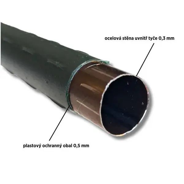 Tyč zahradní poplastovaná, 180 cm x 16 mm, ENPRO