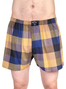 Meatfly pánské boxerky Doug Double Pack Brown / Blue | Hnědá | Velikost L