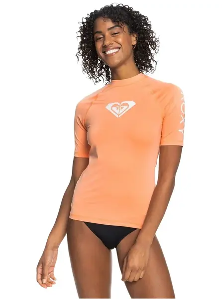 Roxy dámské tričko na surf Whole Hearted Papaya Punch | Růžová | Velikost S