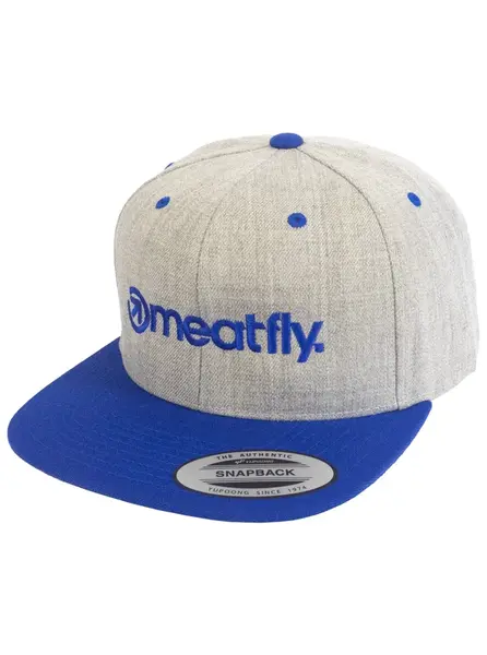 Meatfly kšiltovka Flanker Snapback Royal Blue/Grey Heather | Šedá | Velikost One Size