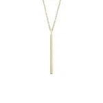 Náhrdelník s hladkou tyčinkou zo zlata KLENOTA
