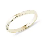 Svadobná obrúčka zo zlata s diamantmi KLENOTA