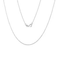 Dámský řetízek rolo 30 dlouhý 60 cm v bílém zlatě KLENOTA