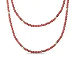 Náhrdelník z granátů ve žlutém zlatě KLENOTA