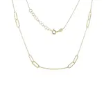 Náhrdelník ze žlutého zlata s geometrickými detaily KLENOTA