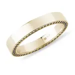 Pánský snubní prsten s černými diamanty ve zlatě KLENOTA