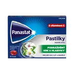 Panastat bylinné pastilky s vitaminem C, příchuť malina 16ks