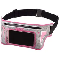 Runto DEX Sportovní běžecký opasek, šedá, velikost