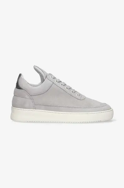 Semišové tenisky Filling Pieces Low Top Suede šedá farba, 10122791878