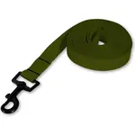 PafDog Lehké stopovací vodítko ploché, 2cm - khaki zelená PAF-340