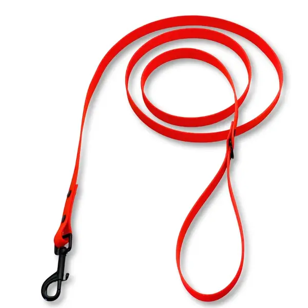 PafDog Voděodolné gumové vodítko s poutkem na ruku, tmavě červené PAF-265