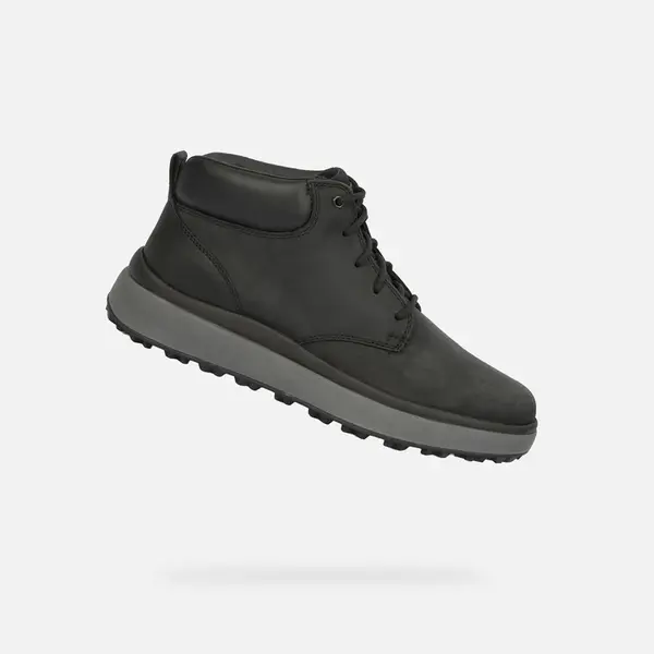 Černá pánská kotníková obuv Geox Granito + Grip - Pánské