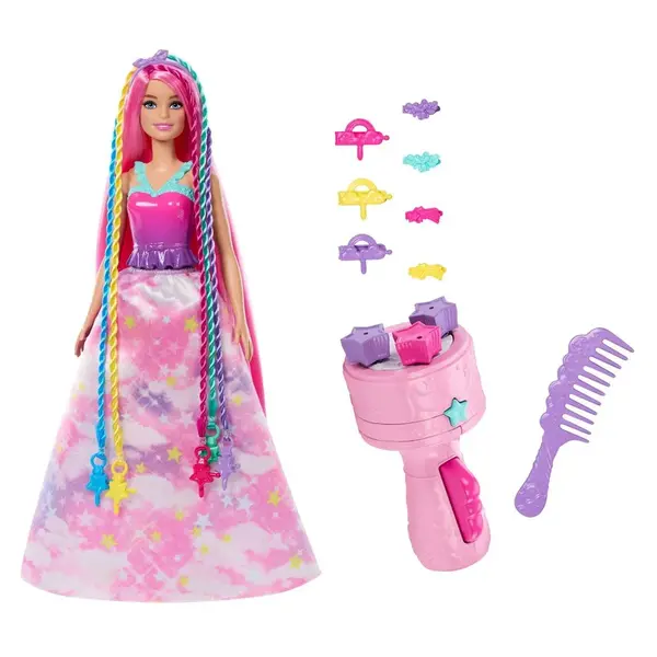 Barbie Princezna zaplietanie vlasov
