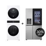 SET - LG WashTower WT1210WWF + Chladnička InstaView™ GSGV80PYLD