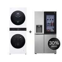 SET - LG WashTower WT1210WWF + Chladnička InstaView™ GSGV80PYLD