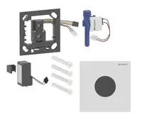 Geberit - Elektronické ovládání splachování pisoárů typ 40, bateriové napájení, easy to clean, Bluetooth, matná bílá 116.034.JT.1