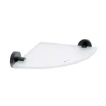 Nimco Unix - Polička rohová, matné sklo/matná černá UNC 13091RB-90