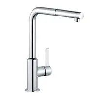 Kludi L-ine S - Dřezová baterie s výsuvnou koncovkou, chrom 408510575
