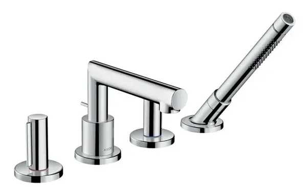 Axor Uno - Vanová baterie s příslušenstvím, 4-otvorová instalace, chrom 45444000