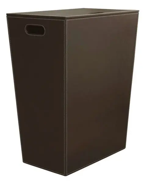 Sapho Eco Pelle - Koš na prádlo 43x26x48 cm, hnědá 2462DB