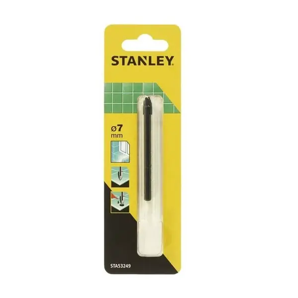 Stanley Příslušenství - Vrták do obkladů, dlažby a skla, průměr 7 mm STA53249-QZ