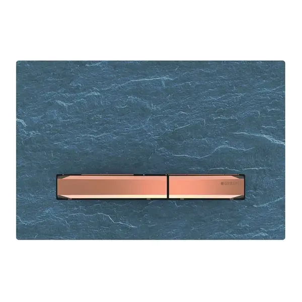 Geberit Sigma50 - Ovládací tlačítko pro 2 množství splachování, břidlice Mustang/červené zlato 115.670.JM.2