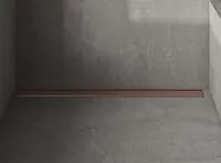 I-Drain Plano - Nerezový rošt pro sprchový žlab řady PRO, povrch PVD, délka 90 cm, měděná IPRO0900K