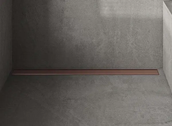 I-Drain Plano - Nerezový rošt pro sprchový žlab řady PRO, povrch PVD, délka 90 cm, měděná IPRO0900K